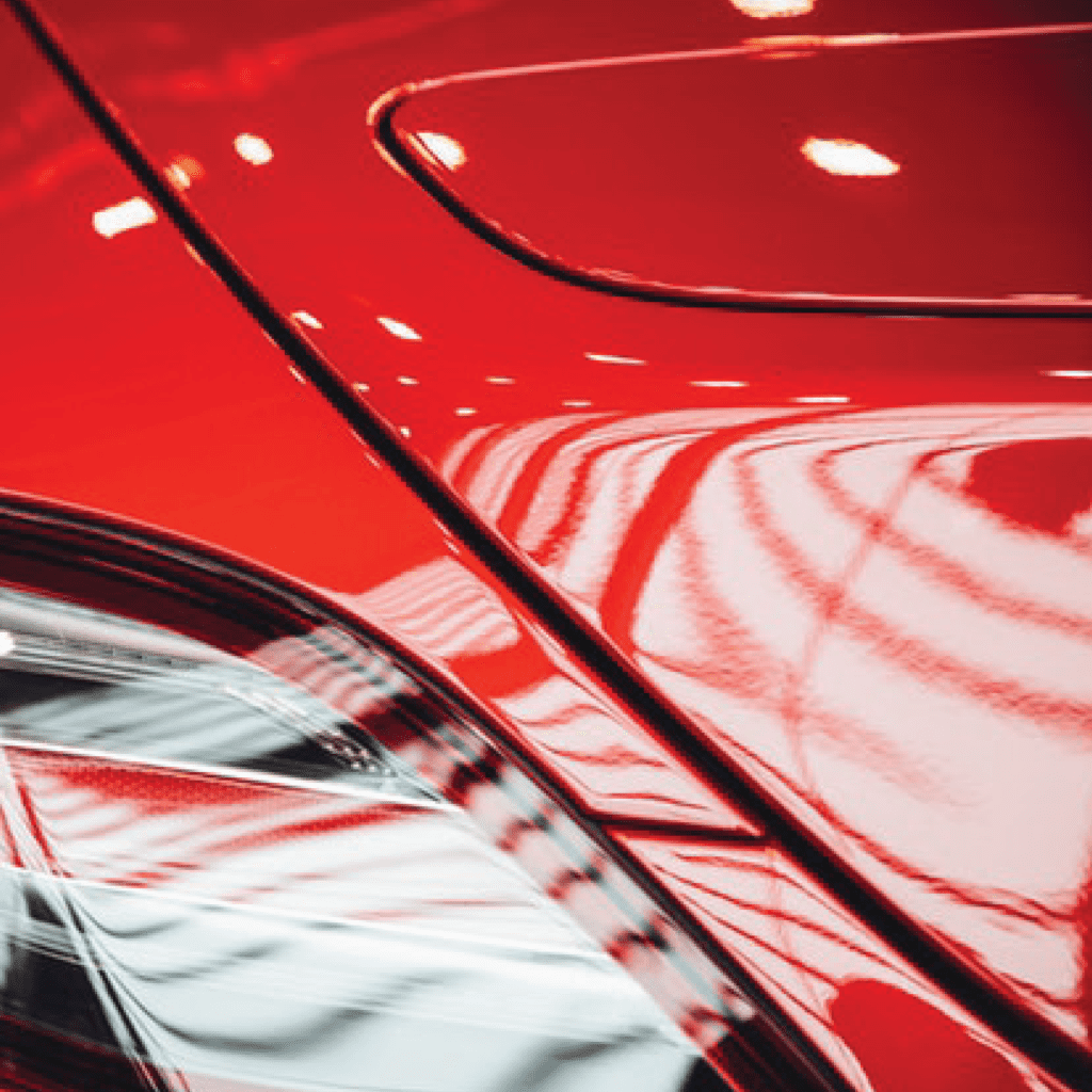 Car exterior enhanced with ceramic coating